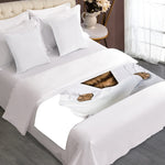 Karate Cat Print Bed Runner