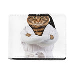 Karate Cat Print Bifold Wallet