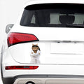 Karate Cat Print Car Sticker