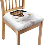 Karate Cat Print Chair Cushion Cover