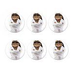 Karate Cat Print Coaster Set