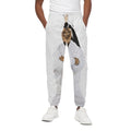 Karate Cat Print Cotton Sweatpants