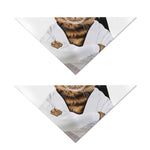 Karate Cat Print Dog Bandana