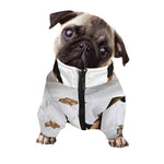 Karate Cat Print Dog Zip Up Jacket