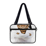 Karate Cat Print Double Strap Bible Bag