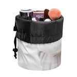 Karate Cat Print Drawstring Makeup Bag