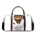 Karate Cat Print Duffel Bag