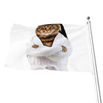 Karate Cat Print Flag