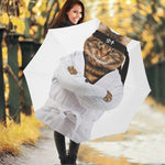 Karate Cat Print Foldable Umbrella