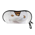 Karate Cat Print Glasses Case