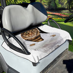 Karate Cat Print Golf Cart Seat Cover