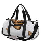Karate Cat Print Gym Bag
