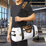 Karate Cat Print Gym Bag