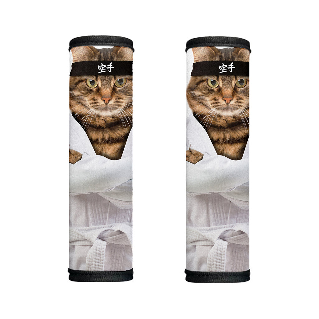 Karate Cat Print Handle Covers