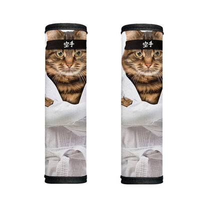 Karate Cat Print Handle Covers