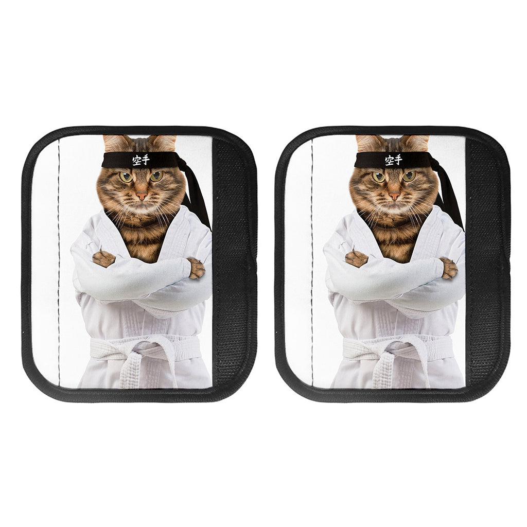 Karate Cat Print Handle Covers