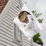 Karate Cat Print House Flag