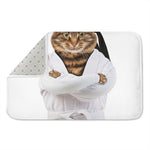 Karate Cat Print Indoor Door Mat