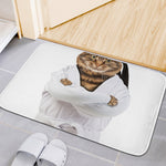 Karate Cat Print Indoor Door Mat