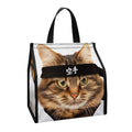 Karate Cat Print Insulated Lunch Tote
