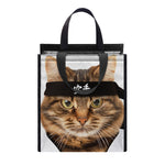 Karate Cat Print Insulated Lunch Tote
