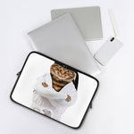 Karate Cat Print Laptop Sleeve