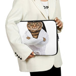 Karate Cat Print Laptop Sleeve