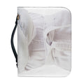 Karate Cat Print Leather Bible Cover