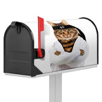 Karate Cat Print Mailbox Cover