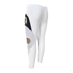 Karate Cat Print Men's Compression Pants