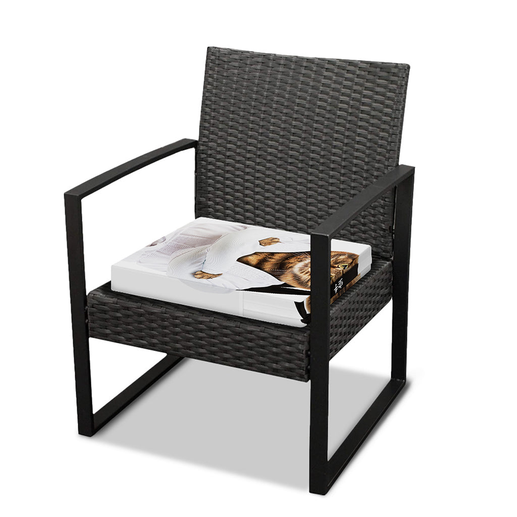 Karate Cat Print Outdoor Seat Cushion Cover