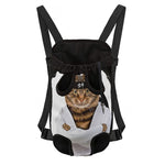Karate Cat Print Pet Carrier Backpack