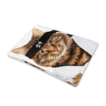 Karate Cat Print Pet Cooling Mat Cover