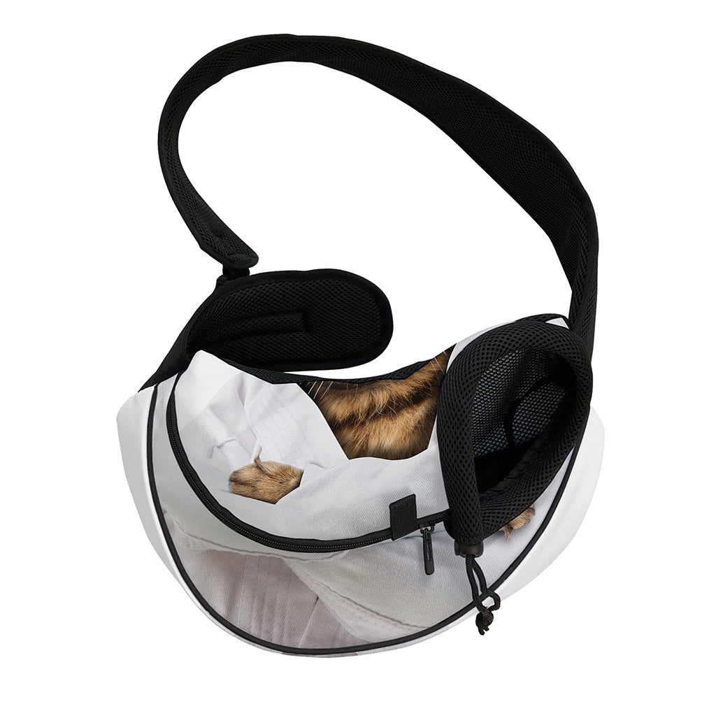 Karate Cat Print Pet Sling Carrier