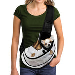 Karate Cat Print Pet Sling Carrier