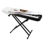 Karate Cat Print Piano Keyboard Cover