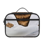 Karate Cat Print Portable Lunch Bag