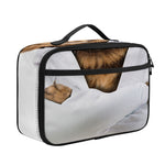 Karate Cat Print Portable Lunch Bag