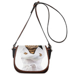 Karate Cat Print Saddle Bag