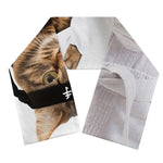Karate Cat Print Scarf