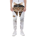 Karate Cat Print Joggers