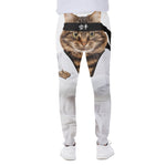 Karate Cat Print Scuba Joggers