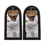 Karate Cat Print Skillet Handle Cover