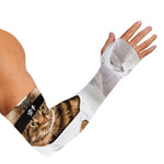 Karate Cat Print Sun Protection Arm Sleeves