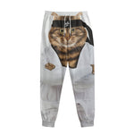 Karate Cat Print Sweatpants