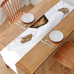 Karate Cat Print Table Runner