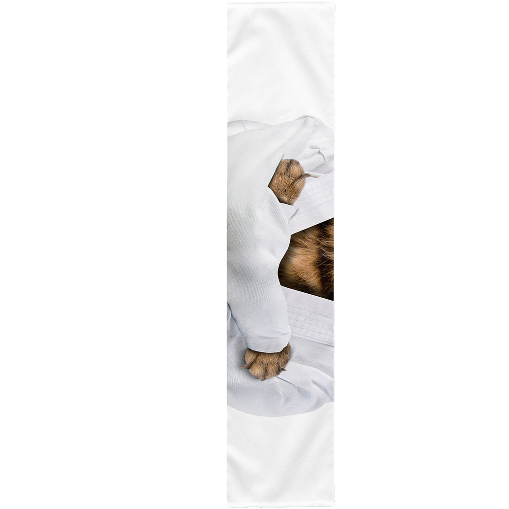 Karate Cat Print Table Runner