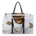 Karate Cat Print Utility Tote Bag
