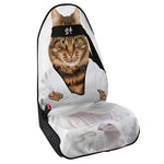 Karate Cat Print Waterproof Car Seat Cover