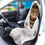 Karate Cat Print Waterproof Car Seat Cover